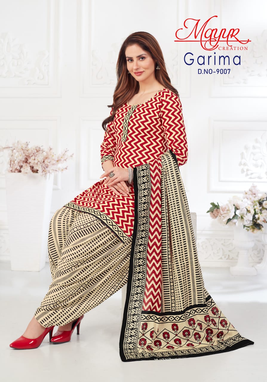 Garima Vol 9 By Mayur Cotton Printed Dress Material Wholesale Market In Surat
